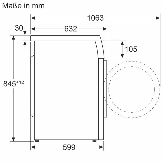 Bosch WUU28T42 Serie 6 Waschmaschine 9 kg, Unterbaufähig, 1400 UpM, Maximale Energie- und Wasserersparnis, Speed Perfect, Extraprogramme für Sport, Dunkles und Babykleidung, Nachlegefunktion
