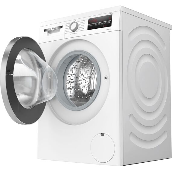 Bosch WUU28T71, Stiftung Warentest Testsieger*, Serie 6 Waschmaschine 8 kg, Unterbaufähig, 1400 UpM, Beladungserkennung, Hygiene Plus, Nachlegefunktion, Frontlader, LED Display, Schontrommel, AquaStop