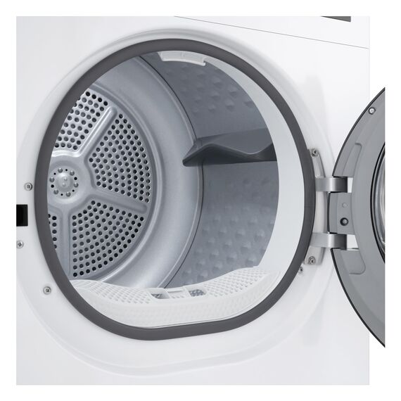 LG RT80B2 Kondenstrockner, 8 kg, Dual Inverter Wärmepumpe, Sensor Dry, LED-Touchdisplay, Startzeitvorwahl, Trommellicht, Edelstahl, 8 Programme, Weiß [Energieklasse D]