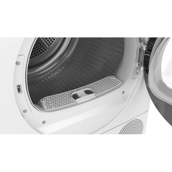 Bosch WQG235D00, Stiftung Warentest GUT (2,2)*, Serie 6, Wärmepumpentrockner 8 kg, Schneller getrocknete Wäsche, Auto Dry, Option Halbe Beladung, Sensitive Drying-System, Selbstreinigender Kondensator