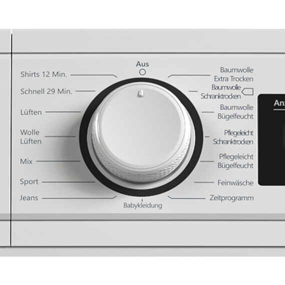 Telefunken Kondenstrockner / 7kg Trockner mit 15 Programmen, Startzeitvorwahl, Knitterschutz & reversierenden Trommelbewegungen, weiß, T-11-400-W