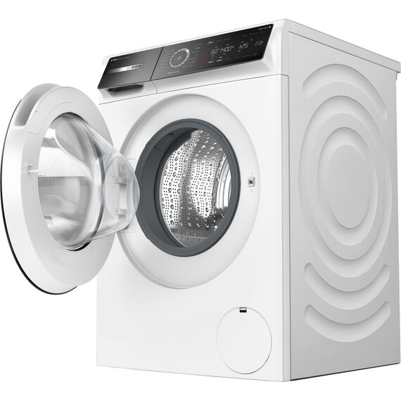 Bosch WGB244040 Serie 8 Smarte Waschmaschine, 9 kg, 1400 UpM, Made in Germany, Active Water Plus Energie- und Wasserersparnis, Iron Assist Dampf zum Entknittern, Mini Load
