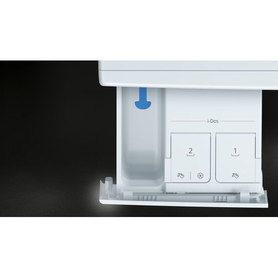 Siemens WG56B2A41, iQ700, Smarte Waschmaschine 10 kg, 1600 UpM, Made in Germany, i-Dos, Antiflecken-System, smartFinish Bügelhilfe, schneller Waschen mit speedPack XL, Mini load für Einzelteile