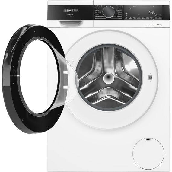 Siemens WG44G2F41, iQ500, Waschmaschine 9 kg, 1400 UpM, automatische Fleckenentfernung, weniger Bügeln mit smartFinish, varioSpeed für schnelles Waschen, i-Dos, Nachlegefunktion, aquaStop, Weiß