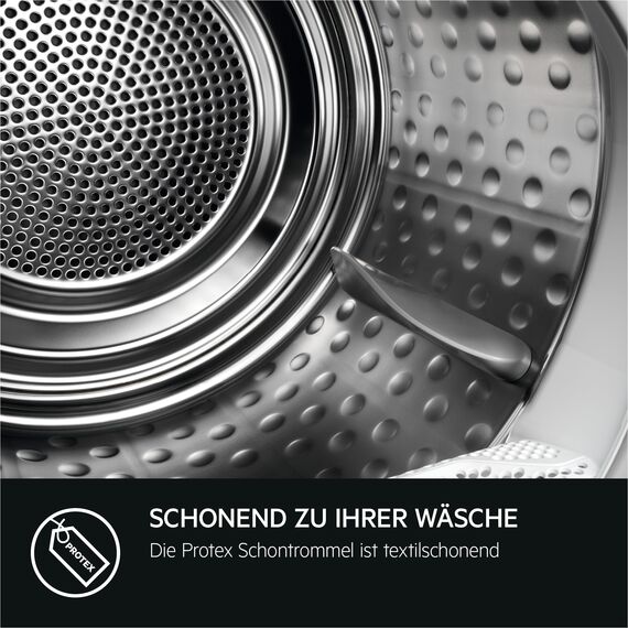 AEG Wärmepumpentrockner 8 kg, Testsieger der Stiftung Warentest 2025, Serie 9000: AbsoluteCarePlus Daunentrocknung, Punktgenaue Trockenergebnisse mit 3D-Scan Restfeuchteermittlung, TR9M75680