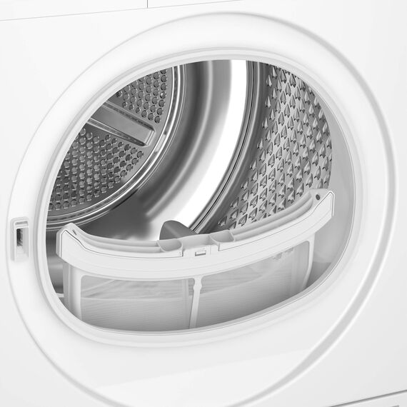 Beko DC 7130 N Kondenstrockner, 7 kg, G100, Elektronische Feuchtemessung, Automatischer Knitterschutz, AquaWave-Schontrommel, 15 Programme, Express Programm