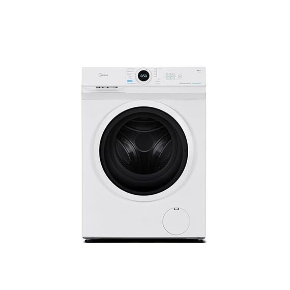 Midea MF10EW80BA10 Waschmaschine / 8kg / 1400 U/Min/EEK A-10%/Inverter Quattro Motor/Dampffunktion/Grosse Trommel/Nachlegefunktion/Kindersicherung/AquaStop, Weiß