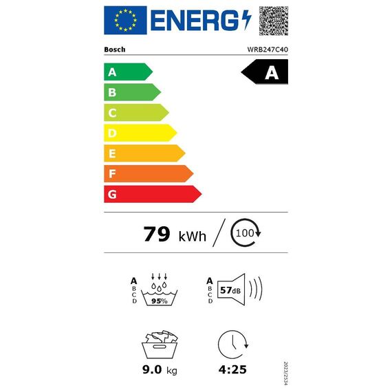 Bosch WRB247C40 Serie 8 Wärmepumpentrockner, 9 kg, selbstreinigender Kondensator, Air Max Dry, AutoDry, Reversierfunktion, Home Connect, Speed Perfect Plus, weiß/chrom
