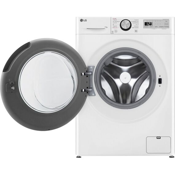 LG F4WR4911P Waschmaschine, Frontlader, 11 kg, 1350 U/Min, AI DD, Steam, 6 Motion, Inverter Direct Drive, leise und effizient, Weiß [Energieklasse A]