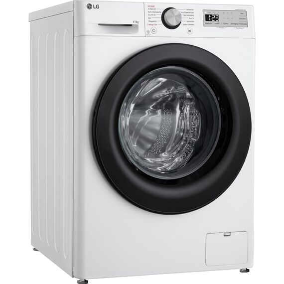 LG F4WR4911P Waschmaschine, Frontlader, 11 kg, 1350 U/Min, AI DD, Steam, 6 Motion, Inverter Direct Drive, leise und effizient, Weiß [Energieklasse A]