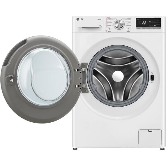 LG F4WR7031 Frontlader-Waschmaschine 13 kg, Klasse A -20%, 1.360 U./Min., 61.5x60x85 cm, TurboWash 360 in 39 Minuten, Allergy Care, Steam, Wi-Fi, Digitales Touchdisplay, Weiß