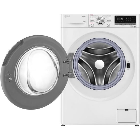 LG Electronics F6WV710P1 Waschmaschine | 10,5 kg AI DD Steam TurboWash 360° |1560 Umdrehungen| ThinQ | Neue Wohlfühl-Trommel | Weiß