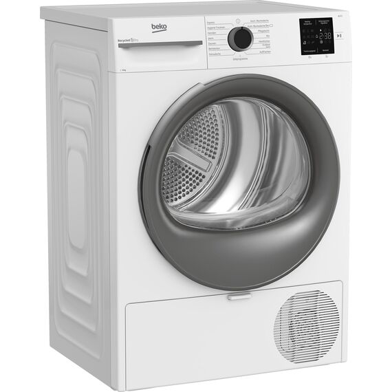 Beko BM3T39210W1 Wärmepumpentrockner, Wäschetrockner, 9 kg, allergikergeeignet, Hygiene Trocknen & Hygiene Auffrischen, 15 Programme, Express, Weiß