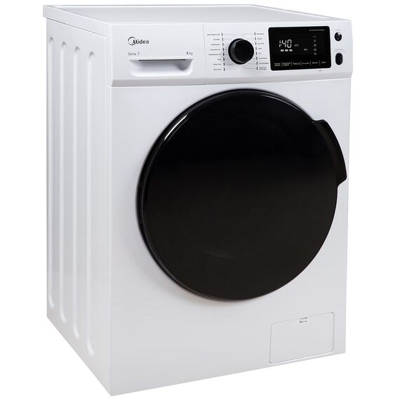 Midea Waschmaschine W 5.840 iN / 8KG Fassungsvermögen/Energieeffizienzklasse B / 1400 U/min/Steam Care/Reload-Nachlegefunktion