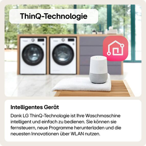 LG F4WR7031 Frontlader-Waschmaschine 13 kg, Klasse A -20%, 1.360 U./Min., 61.5x60x85 cm, TurboWash 360 in 39 Minuten, Allergy Care, Steam, Wi-Fi, Digitales Touchdisplay, Weiß