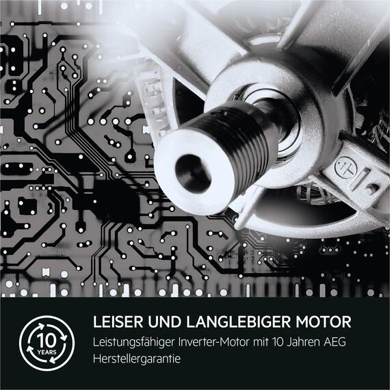AEG Waschmaschine, 8,0 kg, Leise, Mengenautomatik, Nachlegefunktion, Kindersicherung, Schontrommel, Wasserstopp, 1600 U/min, LR6A668