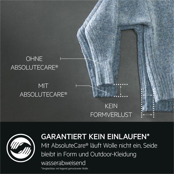 AEG Wärmepumpentrockner 8kg, Testsieger der Stiftung Warentest 2025, neue Energiekl. B, Serie 8000 AbsoluteCare Wolle- & Seidetrocknung, Reversierautomatik für Knitterschutz, Innenbeleuchtung TR8AMZ78