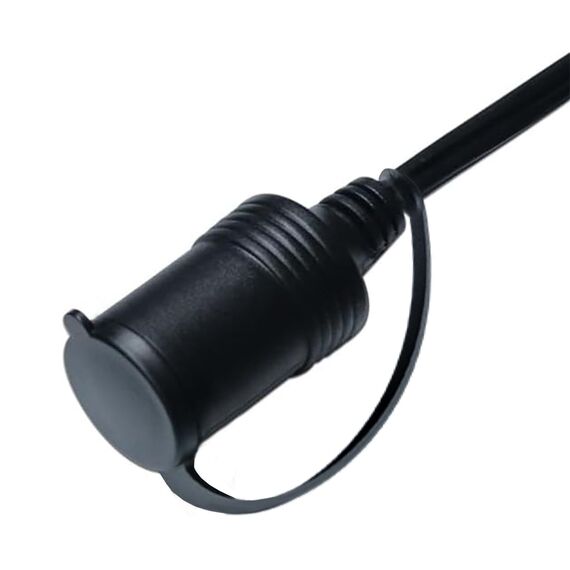 12V Verlängerungskabel 5 m – geschalteter Zigarettenanzünder-Stecker & Buchse mit Sicherung, KFZ 12/24V, Auto-Steckdose für Kühlbox, Camping, 12V Kabel 20AWG