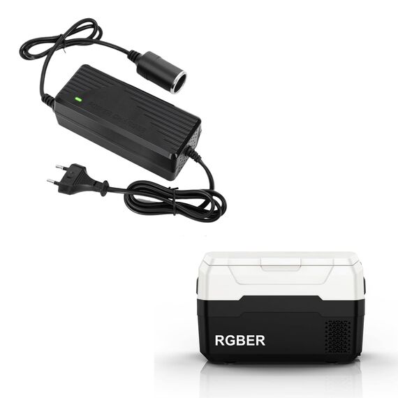 RGBer®Spannungswandler 230v auf 12v| KFZ Netzadapter, Adapter zigarettenanzünder Steckdose.| für Auto Kühlbox und Kompressor geeignet.