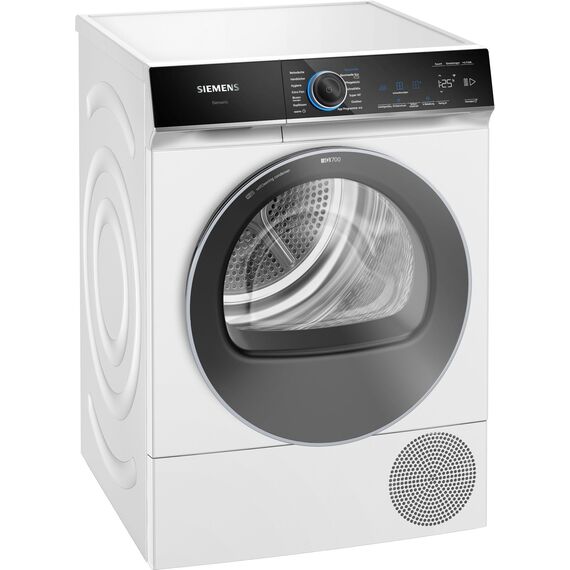 Siemens WQ45B2B40, Stiftung Warentest GUT (2,5)*, iQ700 Smarter Wärmepumpen-Trockner 9kg, autoDry optimale Trocknung, selbstreinigender Kondensator, Touch LED-Display, intelligentDry, Outdoor-Programm