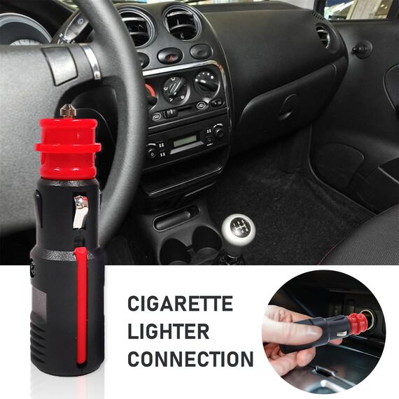 YSOOUA Zigarettenanzünder Stecker Auto 12V Stecker 2 Stk Sicherheits-Universalstecker Normstecker mit 8A 10A Sicherung 12V-24V für Auto LKW PKW Motorrad Kühlbox Navi Auto Handstaubsauger (2 Stk)
