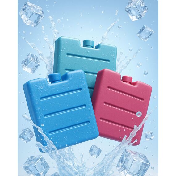 ToCi 6 x Mini Kühlakku – Kleine Kühlpads für Brotdose, Lunchbox, Kühltasche & Kühlbox - Wiederverwendbare Kühlelemente lebensmittelecht & BPA-frei - XS Eisakkus bunt 7,5 x 7,5 cm