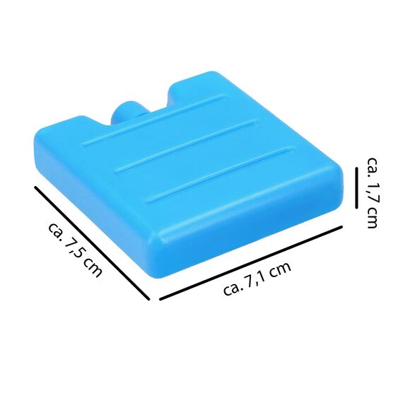 VonBueren 6 x Mini Kühlakkus für Kühltasche und Kühlbox 7,5 x 7,1 x 1,7 cm klein | 75 g je Kühlakku