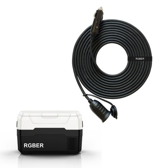 RGBer® Zigarettenanzünder 12V Verlängerung Kabel mit Stecker Zigarettenanzünder Verlängerung mit Stecker für Auto Kühlbox und Kompressor Kühlbox geeignet.