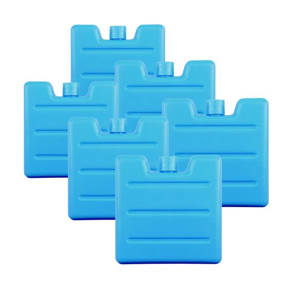 VonBueren 6 x Mini Kühlakkus für Kühltasche und Kühlbox 7,5 x 7,1 x 1,7 cm klein | 75 g je Kühlakku
