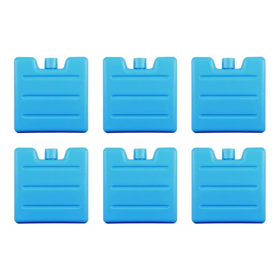 VonBueren 6 x Mini Kühlakkus für Kühltasche und Kühlbox 7,5 x 7,1 x 1,7 cm klein | 75 g je Kühlakku