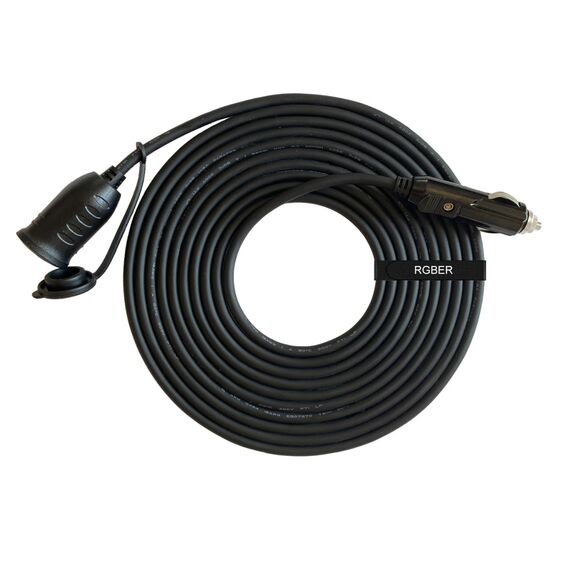 RGBer® Zigarettenanzünder 12V Verlängerung Kabel mit Stecker Zigarettenanzünder Verlängerung mit Stecker für Auto Kühlbox und Kompressor Kühlbox geeignet.