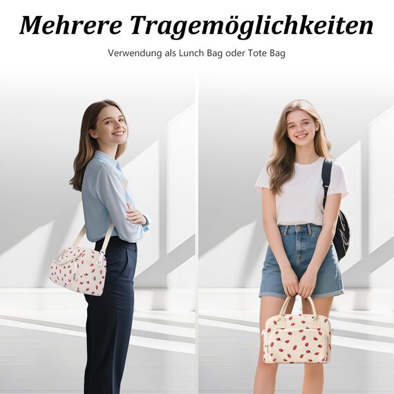 AOTM Kühltasche Klein für Frauen Männer, 12L Große Lunchtasche Isoliert Verstellbare Schultergurte, Faltbar Mini kühltasche kühlbox klein für Herren Damen, Isoliertasche für Arbeit Picknick Unterwegs
