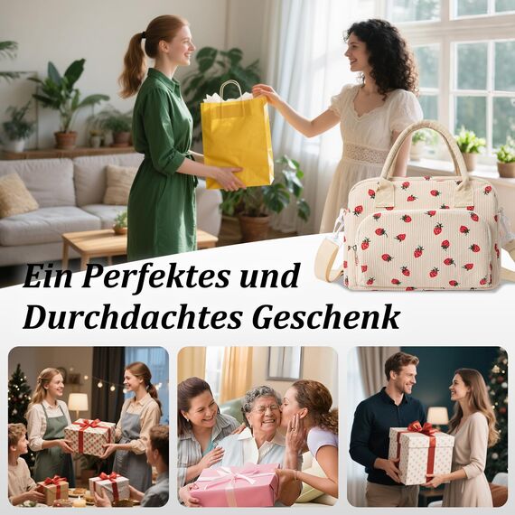 AOTM Kühltasche Klein für Frauen Männer, 12L Große Lunchtasche Isoliert Verstellbare Schultergurte, Faltbar Mini kühltasche kühlbox klein für Herren Damen, Isoliertasche für Arbeit Picknick Unterwegs