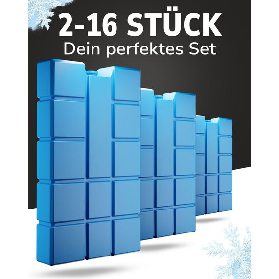 ToCi Kühlakkus Set 4X je 200 ml – Kompakte Kühlelemente für Kühltasche & Kühlbox | Wiederverwendbare Eisakkus BPA-frei | Bis zu 12 h Kühlung – EU-Qualität