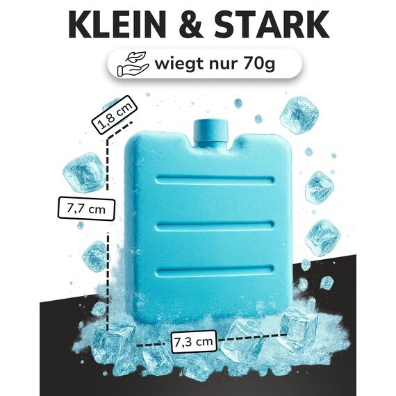 ToCi 3er Set Kleine Kühlakkus | Mini Kühl-Elemente für die Kühltasche Kühlbox | Kühl-Akku - platzsparende Kühlelemente für die Brotdose Lunchbox