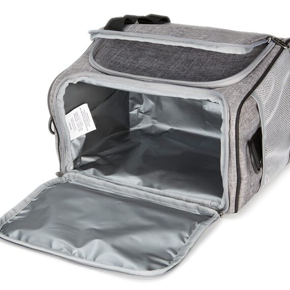 Amazon Basics Reusable Insulated Soft Cooler Bag, 50 Can Capacity, Gray