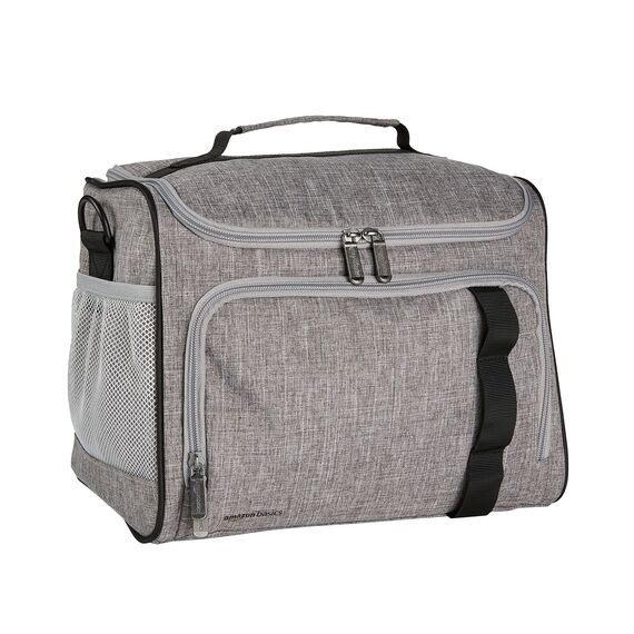 Amazon Basics Reusable Insulated Soft Cooler Bag, 50 Can Capacity, Gray
