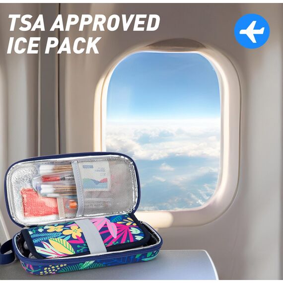YOUSHARES TSA-zugelassene Kühlakkus für Insulin kühltasche 4 Stück - Kühlakkus für diabetische Reisetasche, Mini Eisbeutel geeignet für die meisten isolierten Medikamenten-Reisetaschen, Rosa