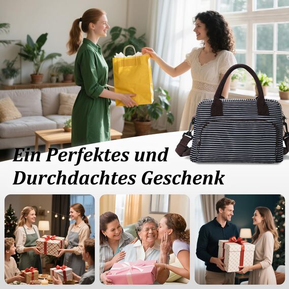 AOTM Kühltasche Klein für Frauen Männer, 12L Große Lunchtasche Isoliert Verstellbare Schultergurte, Faltbar Mini kühltasche kühlbox klein für Herren Damen, Isoliertasche für Arbeit Picknick Unterwegs