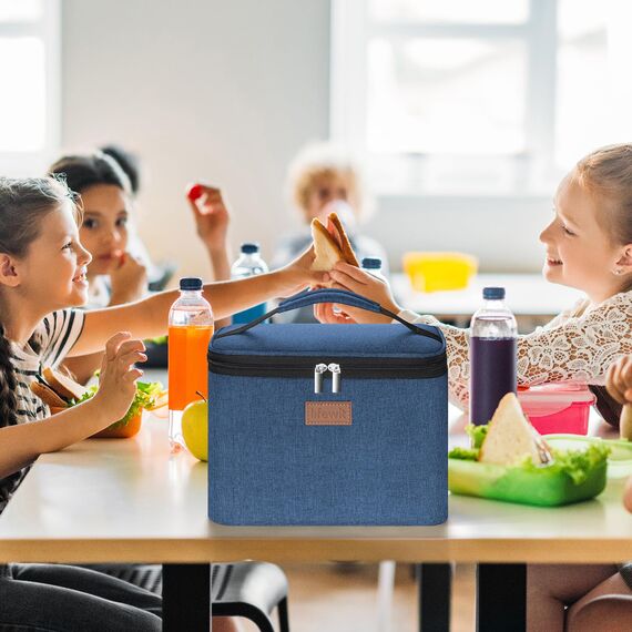 Lifewit Kühltasche Klein Isolierte für Männer Frauen, Faltbar Lunchbox Lunchtasche Isoliertasche Tragbare Kühlbox für Herren Damen für Picknicks Arbeit, Dunkelblau 9L