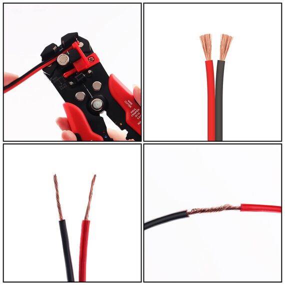 VIABRICO 0.75mm² 18 AWG Elektrischer Draht Hook-up Kabel Insgesamt 60 Meter [30 Meter schwarz und 30 Meter rot], Kupferummanteltes Aluminium-Kupferkabel, 12 V/24 V Gleichstromkabel