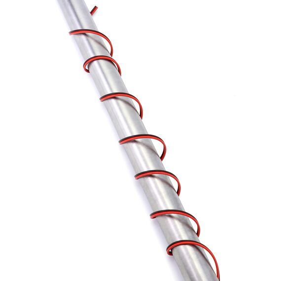 QWORK® 10 Meter 22AWG Elektrischer Draht, 2-adriges schwarz-rotes Elektrischer Draht, Verlängerungskabel, für LED Strip und elektronische Verdrahtung