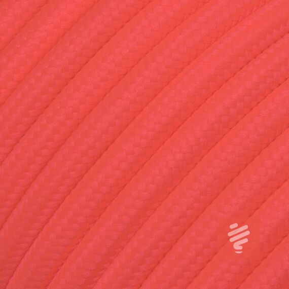 Textilkabel für Lampe, Rundkabel, dreiadrig (3x0.75mm²), Fuchsia-Pink - Meterware