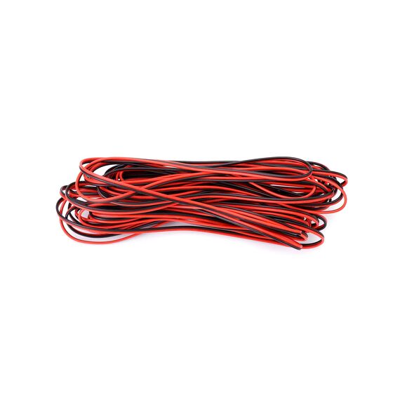 QWORK® 10 Meter 22AWG Elektrischer Draht, 2-adriges schwarz-rotes Elektrischer Draht, Verlängerungskabel, für LED Strip und elektronische Verdrahtung
