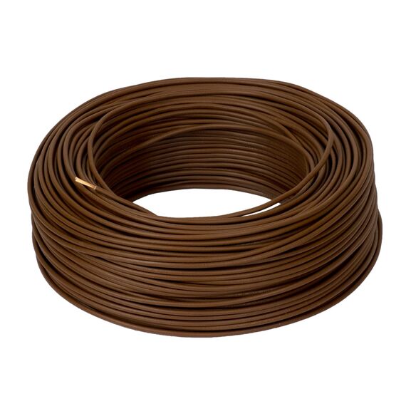 10 Meter ALPTEG H07V-K Kabel 1,5 mm² braun