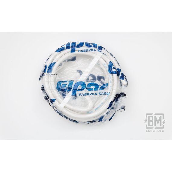 Elpar Hochleistungs-Stromkabel NYM-J, 3x1.5 mm², Weiß, Robust, Flexibel, Sicherheitsgeprüft, Energiesparend, Langlebig (15 m) für Haushaltsgeräte und Elektroinstallationen