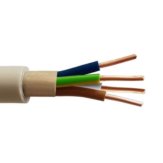 OKSI 10m NYM-J 4x1,5 mm² Mantelleitung Feuchtraumkabel Elektrokabel Kupfer Made in Germany