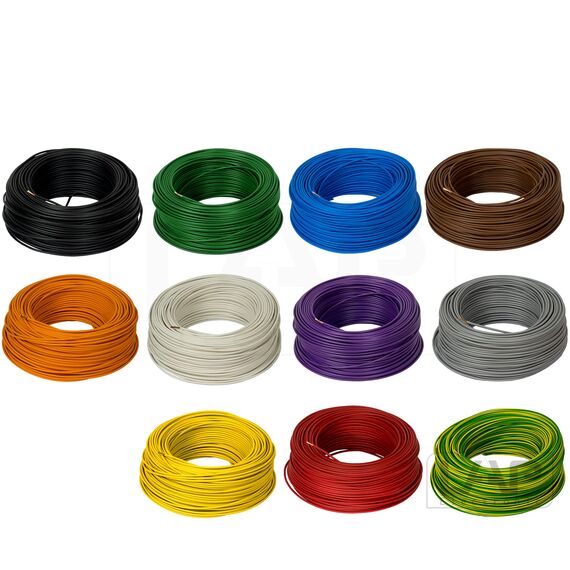 10m 4mm² LAPP Kabel H07V-K Einzelader Litze Leitung Einzelader flexibel (Orange)