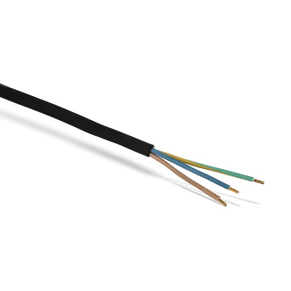 REV Zuleitung, Stromkabel mit Stecker, Ersatzkabel, 5m, 3680W, IP44, schwarz