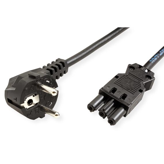BACHMANN Gerätezuleitung Wieland GST18 10m Schwarz 375.039